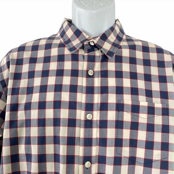 L.L.‎ Bean Signature Shirt Button Front Slim Fit Pl - Picture 4 of 8